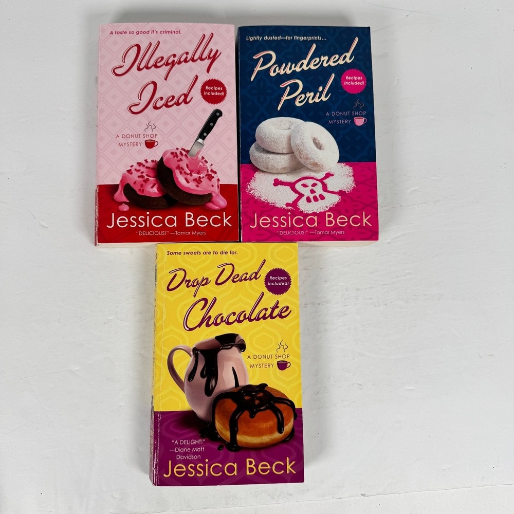 Donut Shop‎ Mystery Series Jessica Beck 2012-2013 Paperback Set w/ Recipes